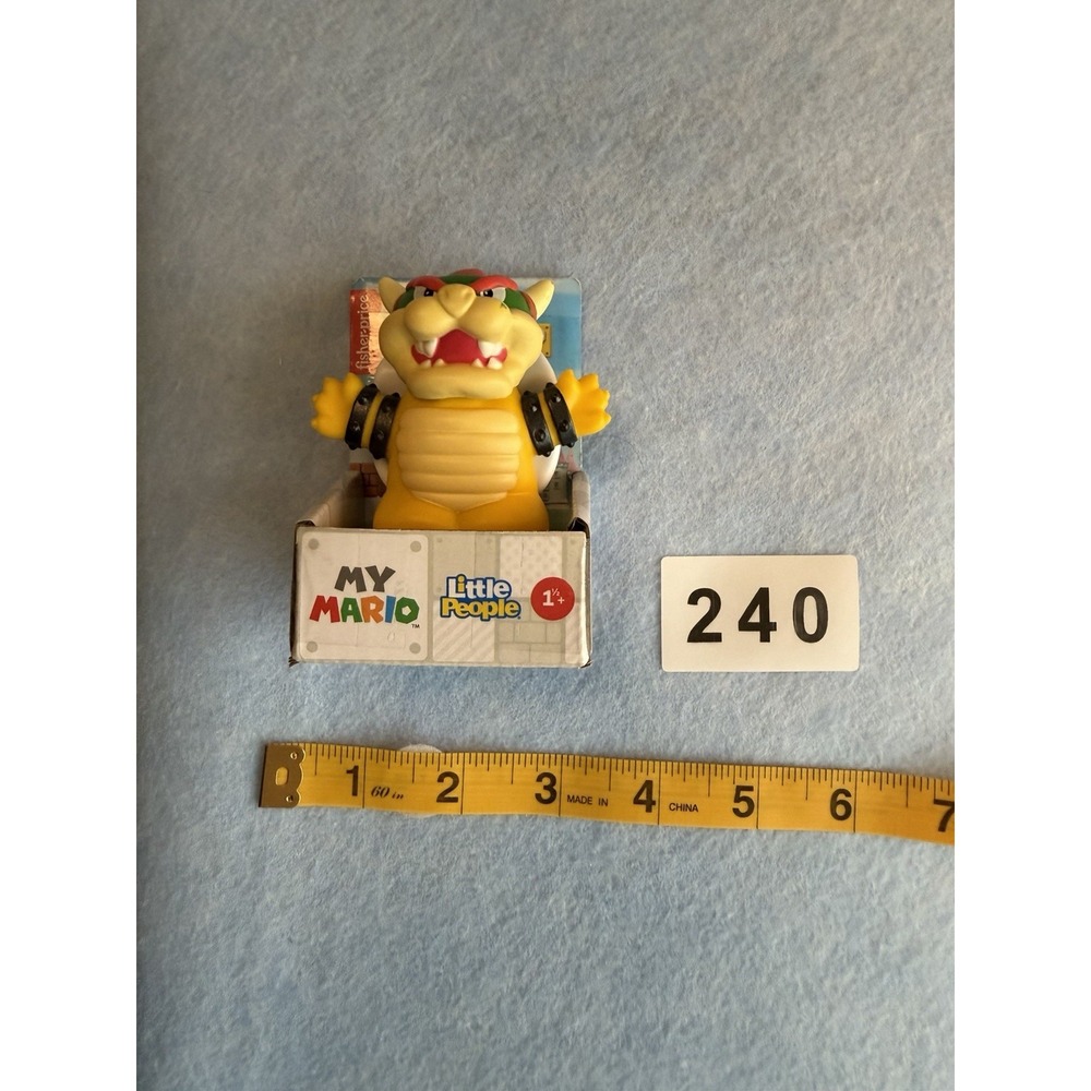 Fisher Price Little People Nintendo Super Mario Bros. My Mario Bowser Figure New